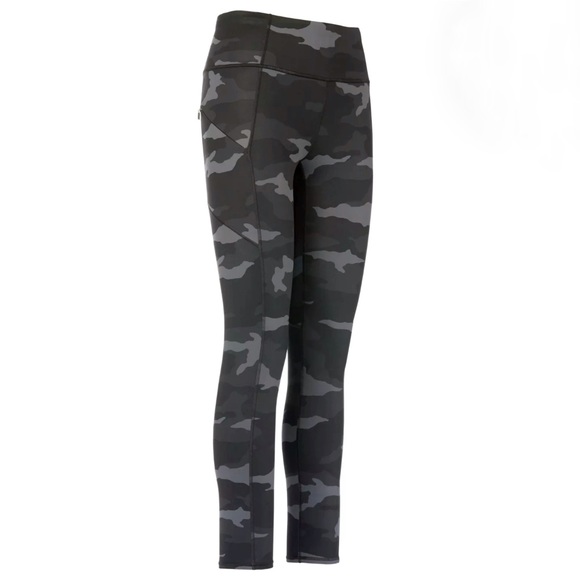 Athleta Camo Contender 7/8 Tight Woman’s Size XS Black & Grey Zip Pockets - Picture 9 of 14